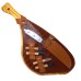 TABLA PARA PICADAS FORMA DE JAMON CON CUCHILLO Y TENEDORES