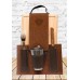 JUEGO DE ASADO RC RECTANGULAR CON VASO SIMIL CARPINCHO