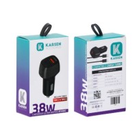 CARGADOR PARA CELULARES DE AUTO KARSEN ATOMIC X 2 USB CON CABLE TIPO C A TIPO C CARGADOR PARA CELULARES DE AUTO KARSEN ATOMIC X 2 USB CON CABLE TIPO C A TIPO C