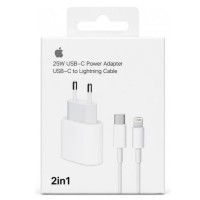 CARGADOR PARA CELULARES IPHONE USB-C 25W 2IN1 + CABLE CARGADOR PARA CELULARES IPHONE USB-C 25W 2IN1 + CABLE