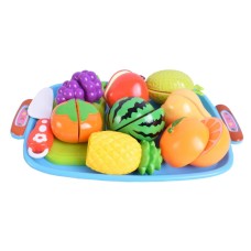 SET DE COMIDITAS FRUTAS CON VELCRO EN BANDEJA EL DUENDE AZUL