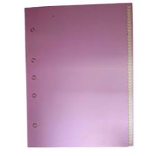 CARPETA A4 CON CORDON TELADA LILA PASTEL