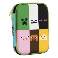 CARTUCHERA 1 PISO MINECRAFT GOMA EVA MOOVING LETRA D