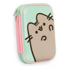 CARTUCHERA 2 PISOS PUSHEEN GOMA EVA CON RELIEVE LETRA Q