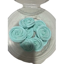 FLORES DE AZUCAR ROSETON 221 X 8 UNIDADES CELESTE