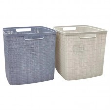 CESTO ORGANIZADOR PLASTICO TIPO YUTE 17 L
