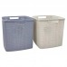 CESTO ORGANIZADOR PLASTICO TIPO YUTE 17 L