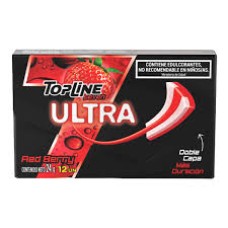 CHICLES TOP LINE 7 ULTRA RED BERRY X 12