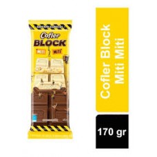 CHOCOLATE COFLER BLOCK X 170 G MITI MITI BLANCO Y NEGRO