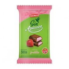 CHOCOLATE GEORGALOS SIN AZUCAR CON FRUTILLA X 30 G CHOCOLATE GEORGALOS SIN AZUCAR CON FRUTILLA X 30 G