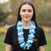 COTILLON LUMINOSO - COLLAR HAWAIANO CON ARGENTINA CELESTE Y BLANCO LUMINOSO