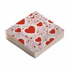 SERVILLETAS DESCARTABLES FESTPACK DOBLE PREMIUN CORAZONES