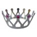 CORONA REINA PLASTICA PLATEADA