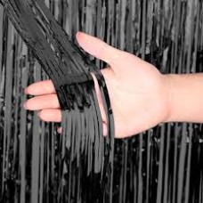 CORTINA DE COTILLON REFLEX NEGRA 2 X 1 M