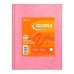 CUADERNO RAYADO T/D X 42 H FORRADO ROSA GLORIA