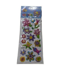 STICKERS CON RELIEVE Y BRILLO FLORES HS5406 STICKERS CON RELIEVE Y BRILLO FLORES HS5406