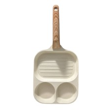 SARTEN MINI DE ALUMINIO BLANCO CON DIVISIONES