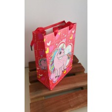 BOLSA DE CARTON PARA REGALO ESTAMPADA 18 X 24 ESTR UNICORNIOS