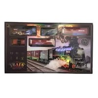 TREN CON VAGONES Y VIAS LANZA HUMO CLASSICAL 7,3 METROS RECARGABLE USB