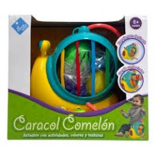 ARRASTRE DIDACTICO CARACOL COMELON CON FRUTAS EL DUENDE AZUL