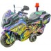 MOTO DE POLICIA CON LUZ Y SONIDO A FRICCION