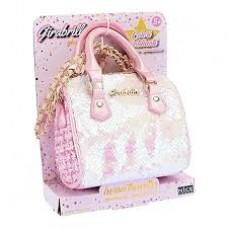 CARTERITA INFANTIL GIRABRILLA BAULITO BAULETTO BAG CON LENTEJUELAS