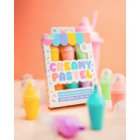 RESALTADORES X 6 MINI HELADITO CREAMY PASTEL KIRUKI