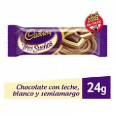 CHOCOLATE CADBURY TRES SUENOS X 24 G