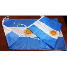 BANDERA ARGENTINA DE TELA 075 CM X 120 CM CON SOL