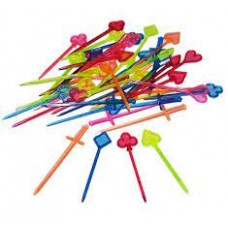 PINCHOS PARA COPETIN X 50 UNIDADES PLASTICOS