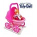 MUÑECA YOLY BELL BEBE CON COCHECITO CON CAPOTA
