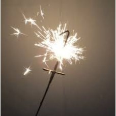 NUMERO ESTRELLITA SPARKLER PLATEADO Nº 1
