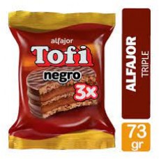 ALFAJOR TOFI TRIPLE NEGRO