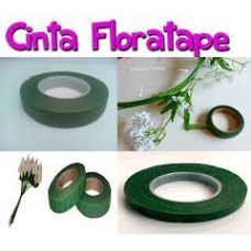 CINTA DE FLORISTERIA VERDE OSCURO-BLANCA-NEGRA FLORATAPE