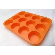 PLACA MOLDE PARA MUFFINS X 12 CUPCAKES SILICONA