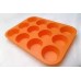 PLACA MOLDE PARA MUFFINS X 12 CUPCAKES SILICONA PLACA MOLDE PARA MUFFINS X 12 CUPCAKES SILICONA
