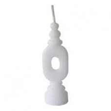 VELA NUMERO BLANCO Nº 0