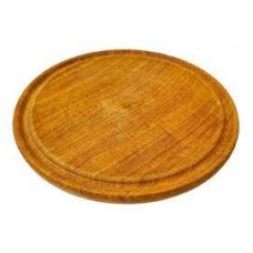 PLATO DE MADERA REDONDO ALGARROBO 20 CM