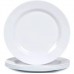PLATO PLAYO DE MELAMINA BLANCO 25 CM CAROL