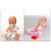 MUÑECA YOLY BELL BAÑANDO MI BEBE CON BANADERA Y SALIDA DE BAÑO ART 164