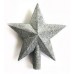 PUNTAL ESTRELLA 18 CM GIBREADO PLATEADO