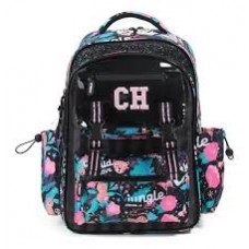 MOCHILA ESPALDA CHIMOLA JUNGLE LOVE BLACK 17 PULG.