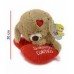 PELUCHE OSITO ACOSTADO SOBRE CORAZON AMI TOYS C6583