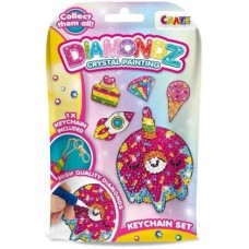LLAVEROS GEMAS AUTOADHESIVAS DIAMONDZ CRYSTAL PAINTING COLECCIONABLES