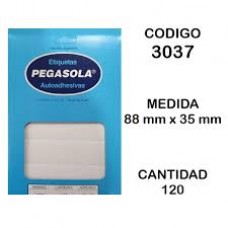 ETIQUETAS 3037-8835 (88 MM x35 MM) POR PLANCHA