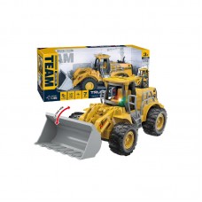 EXCAVADORA A RADIO CONTROL LUZ, SONIDO Y HUMO TEAM TRUCK CAR EN CAJA