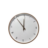 RELOJ DE PARED 30 CM BORDE MADERA FONDO BLANCO NUMEROS ROMANOS RELOJ DE PARED 30 CM BORDE MADERA FONDO BLANCO NUMEROS ROMANOS