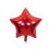 GLOBO DE PAPEL METALIZADO ESTRELLA CROMO ROJA