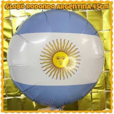 GLOBO DE PAPEL METALIZADO ARGENTINA 45 CM