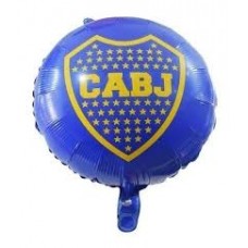 GLOBO DE PAPEL METALIZADO BOCA JUNIORS 45 CM